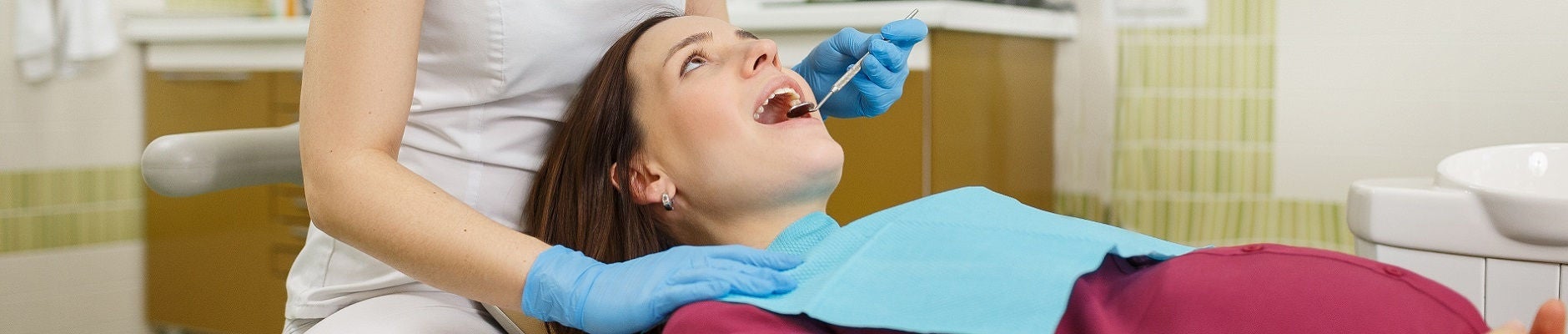 Scheduled appointment in dental clinic for pregnant woman