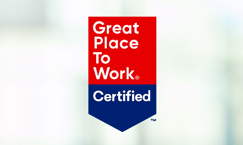Great Place to Work logo with background
