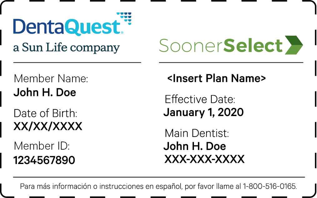 OK SoonerSelect ID card example
